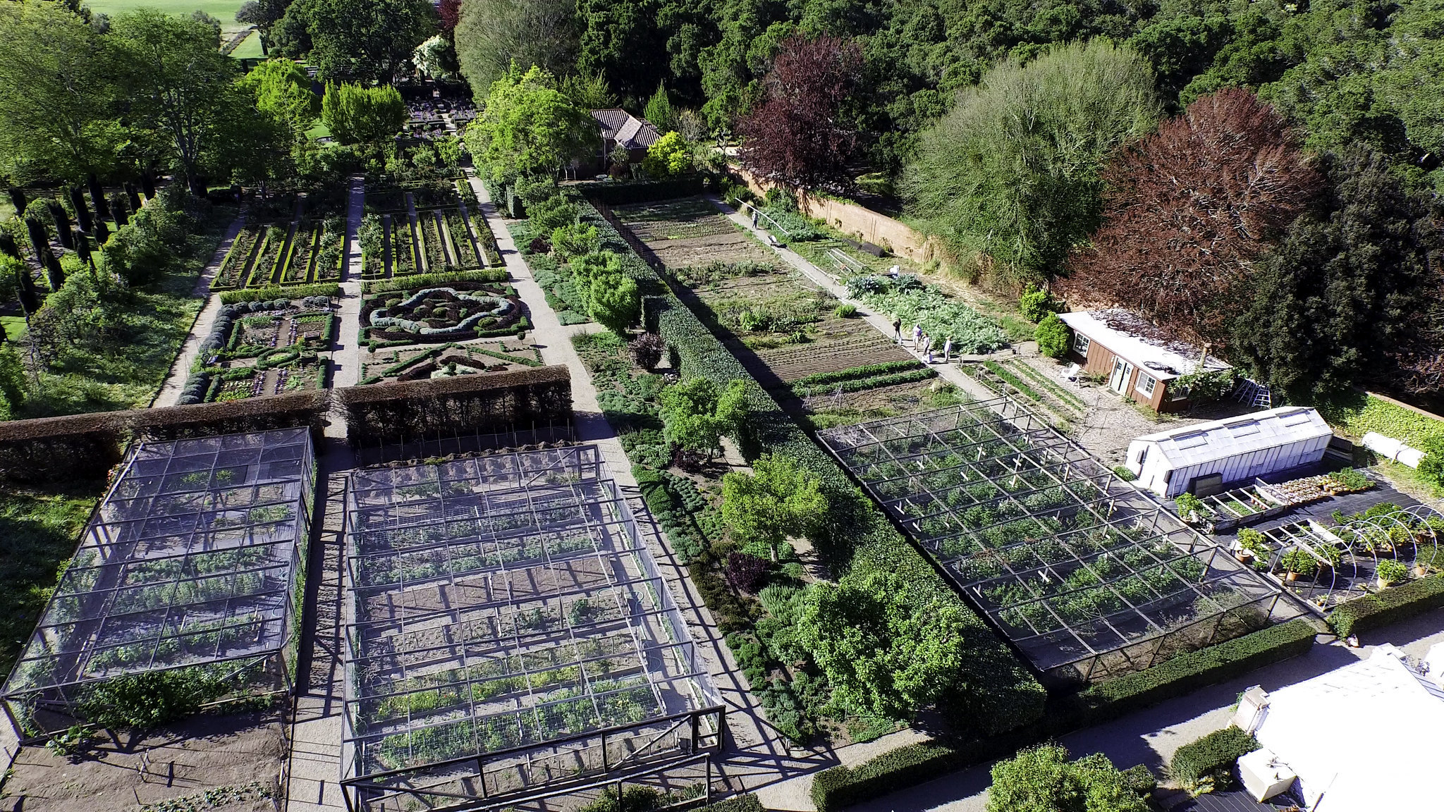 Koptervision image of the Panel Garden and Veggie Garden