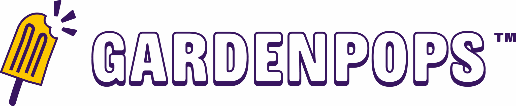 GardenPops Logo Horizontal Yellow
