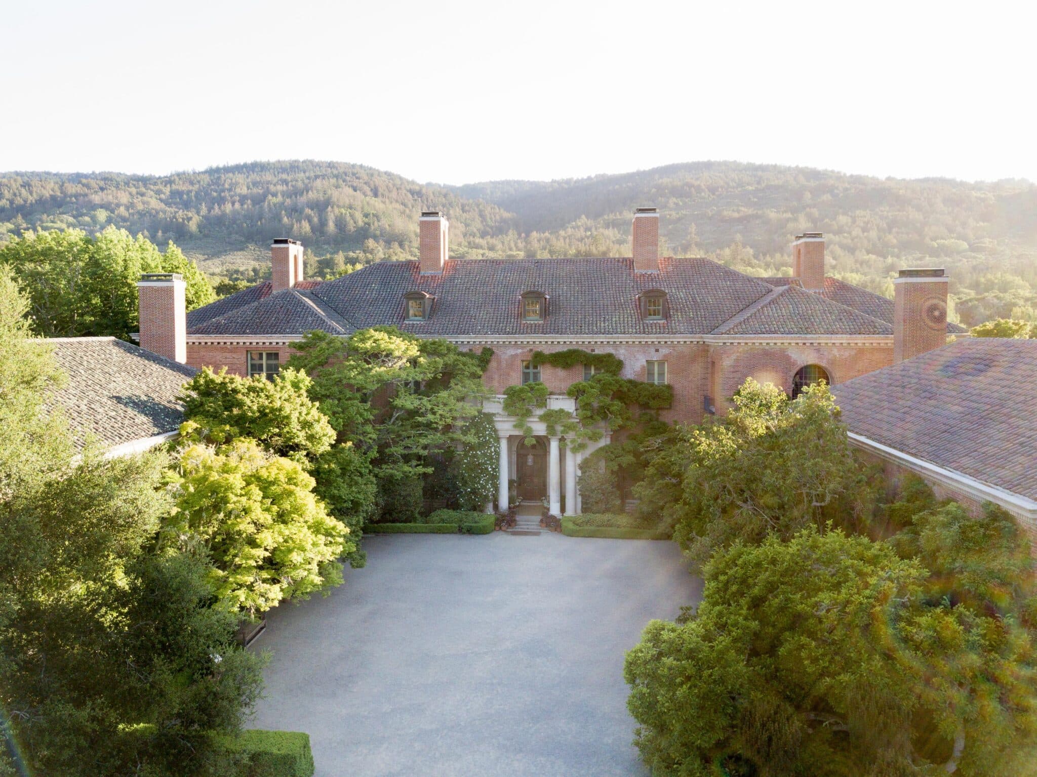 Drone photo of front of House