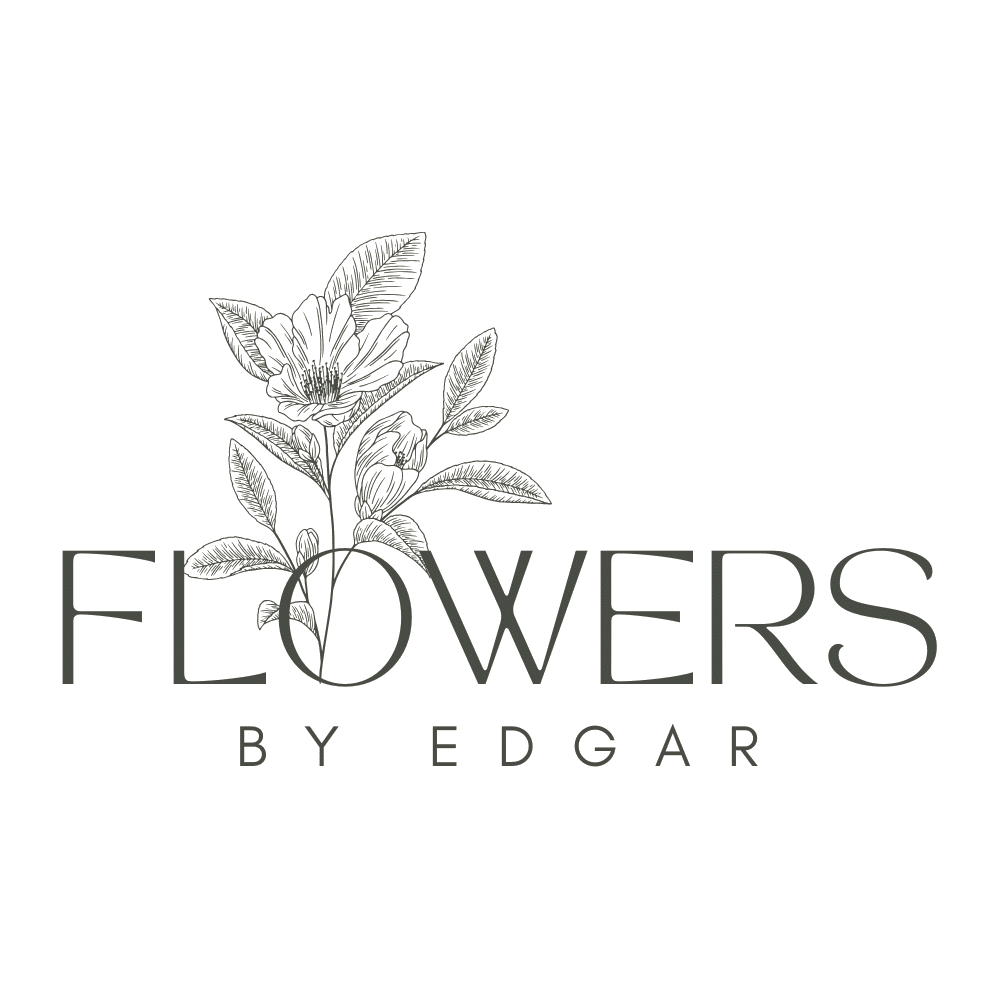 Cream Minimal Aesthetic Florist Logo Copy