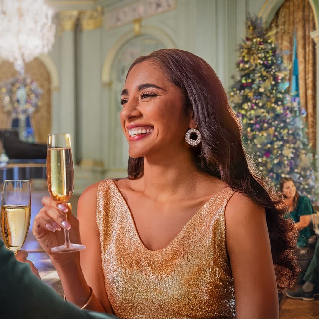 Unwind in the Festive Ballroom Lounge