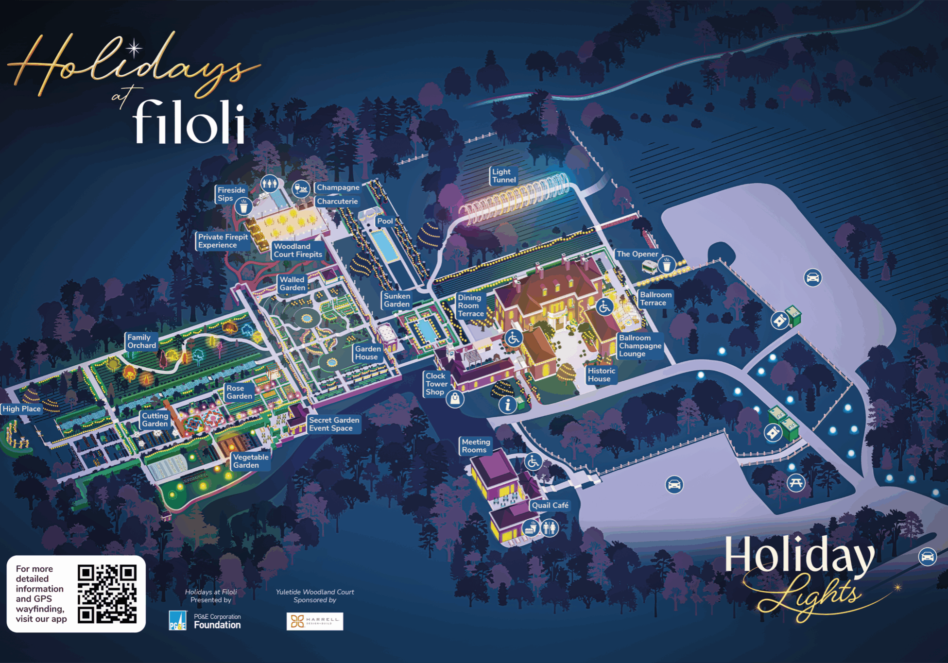 Holidays At Filoli 2025 Evening Leaflet AW