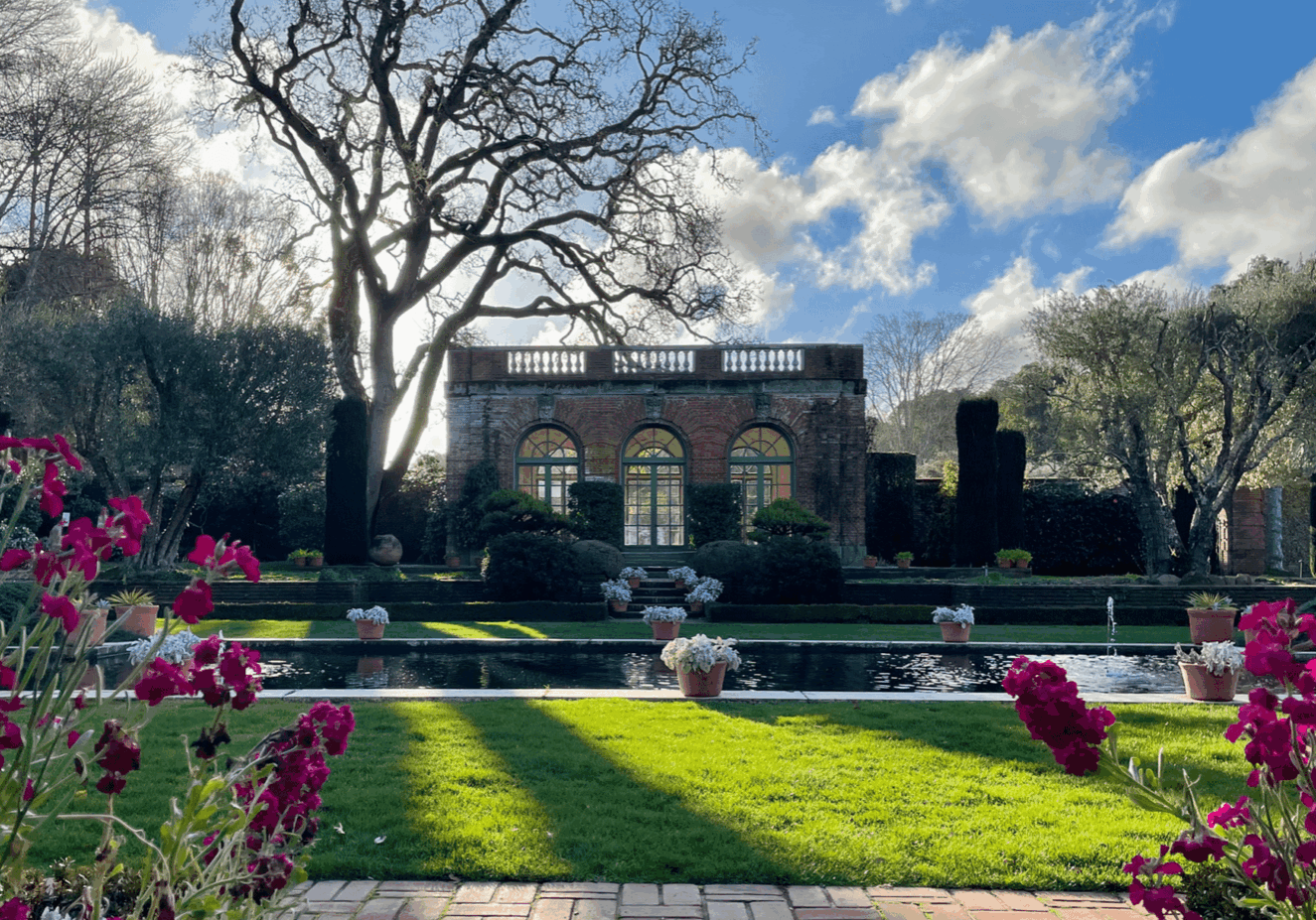 Sun Rising Behind The Garden House On A Winter Morning (2)